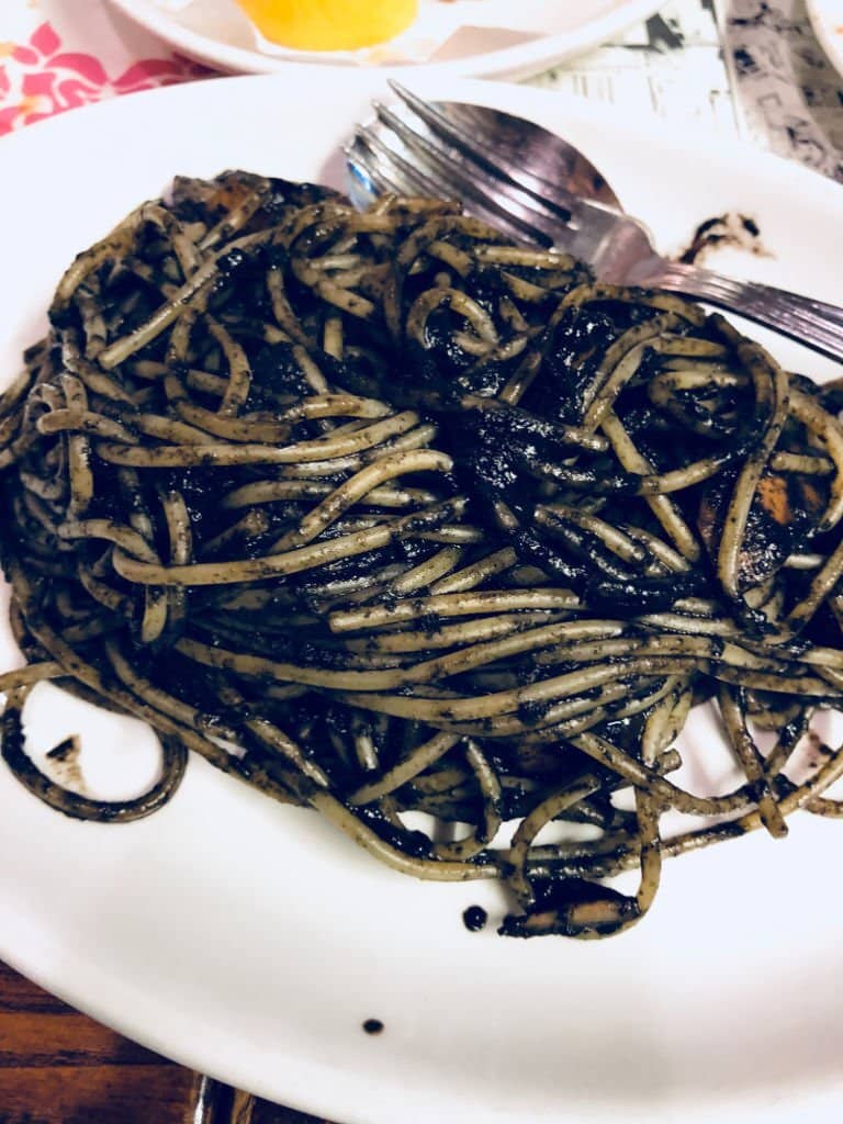 squide ink pasta