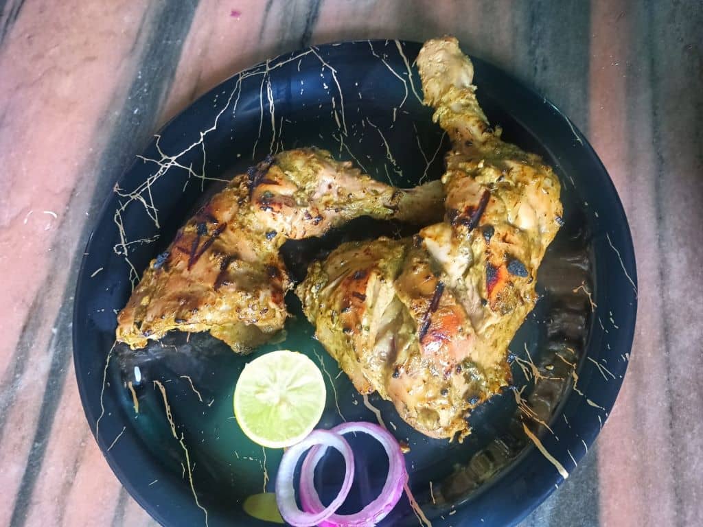 Creamy roasted chicken thighs