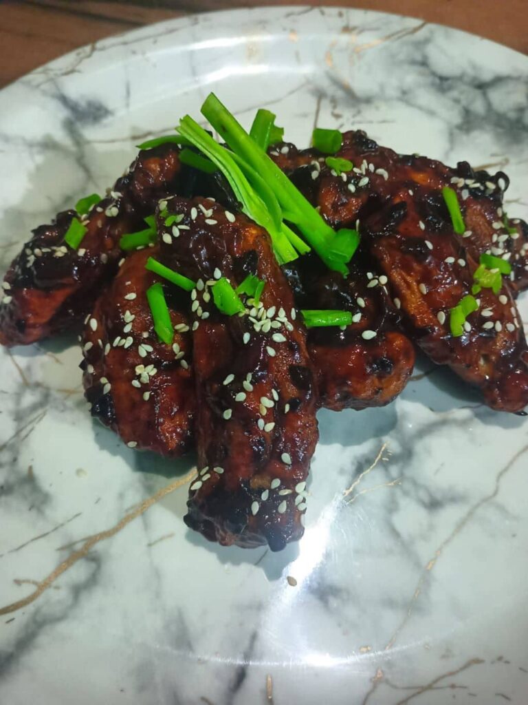 Saucy korean inspired chicken wings