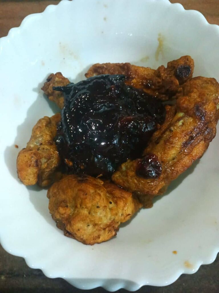 saucy korean inspired chicken wings making